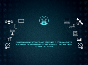 Einstein Brain protects and prevents EMF Radiation  from harming people without limiting their technology usage.
